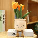 Cheerful Tulip Plushie Decor