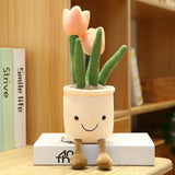 Cheerful Tulip Plushie Decor